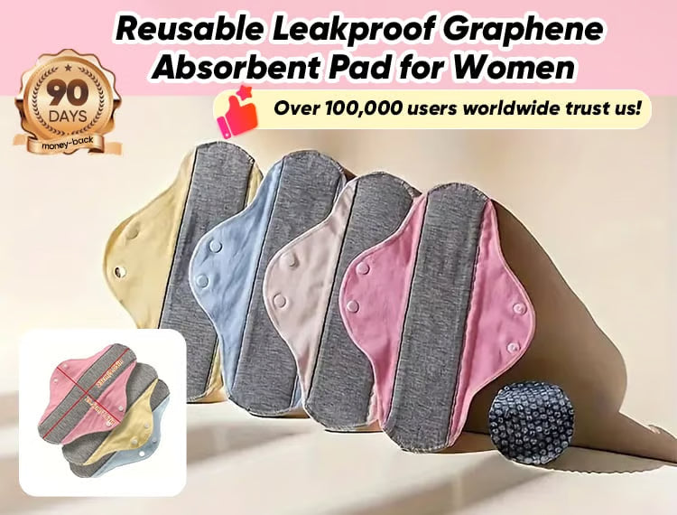 Reusable Leakproof Graphene Absorbent Pad for Women