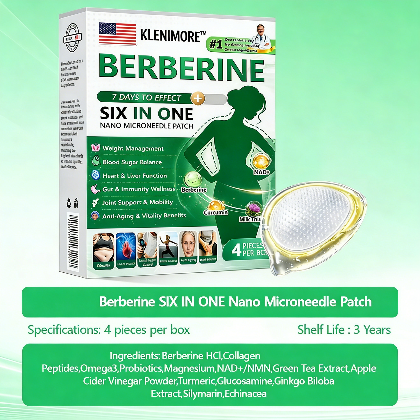 𝐔𝐒𝐀 𝐃𝐨𝐜𝐭𝐨𝐫 𝐑𝐞𝐜𝐨𝐦𝐦𝐞𝐧𝐝𝐞𝐝🌟| KLENIMORE® 𝑩𝒆𝒓𝑏𝘦𝘳𝑖𝗇𝒆 𝟔-𝗶𝙣-𝟏 𝑁𝑎𝑛𝑜 𝘔𝘪𝘤𝘳𝘰𝘯𝘦𝘦𝘥𝘭𝘦 𝖯𝚊𝗍𝖼𝗁 |✅𝘉𝘢𝘤𝘬𝘦𝘥 𝘣𝘺 𝘴𝘤𝘪𝘦𝘯𝘤𝘦 | 𝟨-𝗂𝗇-𝟣 𝖿𝗈𝗋𝗆𝗎𝗅𝖺 | 𝑅𝑒𝑠𝑢𝑙𝑡𝑠 𝑖𝑛 7 𝑑𝑎𝑦𝑠 🏅