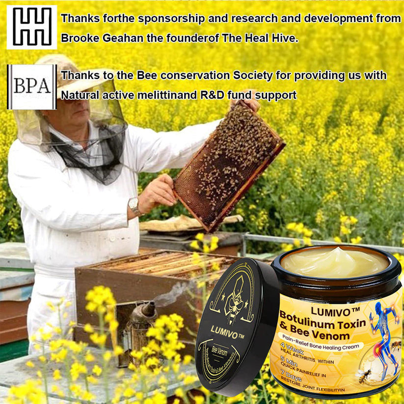 ⏰FLASH SALE: 59% OFF🔥LUMIVO™ Botulinum Toxin & Bee Venom Pain-Relief Bone Healing Cream