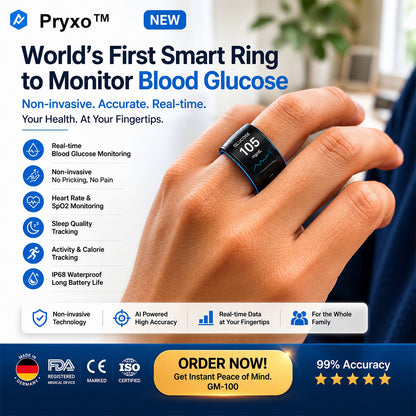 🎉 75% OFF Limited Release🔥Pryxo™ G1 Non-Invasive Smart Ring