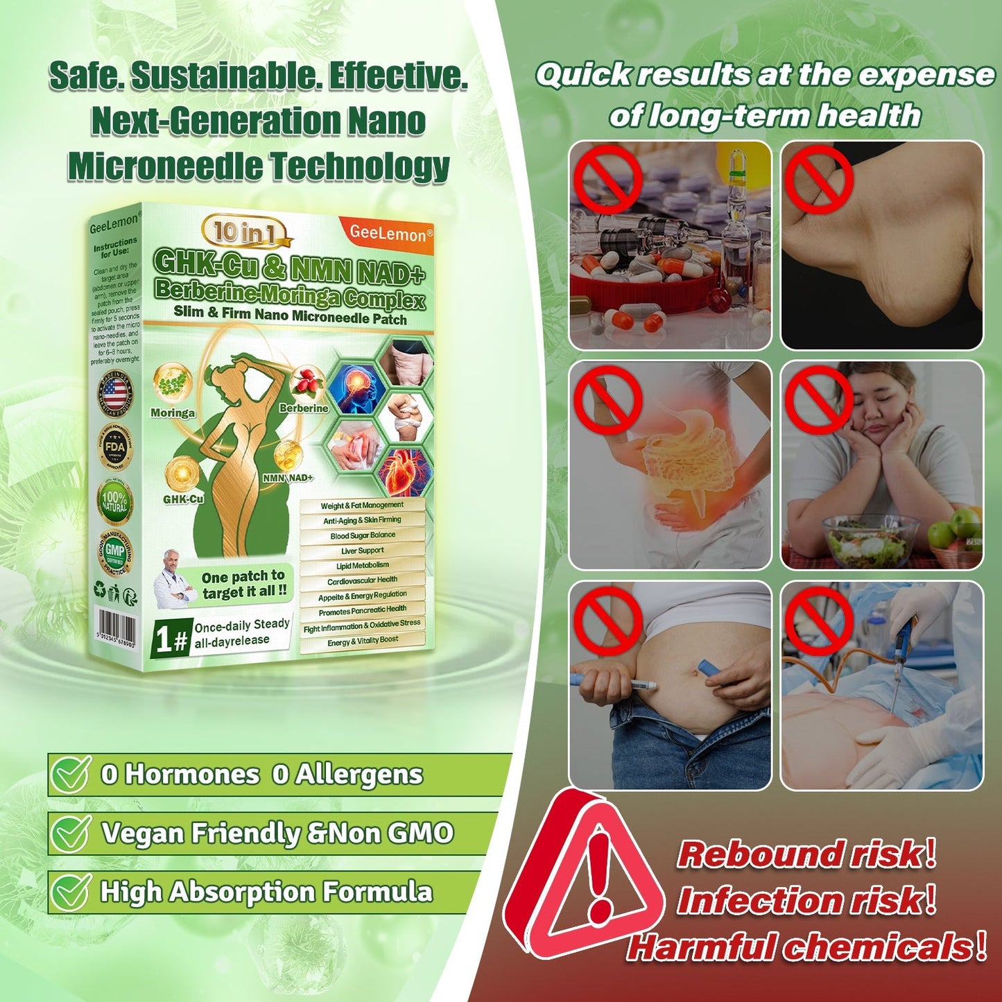 𝑮𝒆𝒆𝑳𝒆𝒎𝒐𝒏® 𝑮𝑯𝑲-𝑪𝒖 & 𝑵𝑴𝑵 𝑵𝑨𝑫+ 𝑩𝒆𝒓𝒃𝒆𝒓𝒊𝒏𝒆-𝑴𝒐𝒓𝒊𝒏𝒈𝒂 𝑪𝒐𝒎𝒑𝒍𝒆𝒙 𝑺𝒍𝒊𝒎 & 𝑭𝒊𝒓𝒎 𝑵𝒂𝒏𝒐 𝑴𝒊𝒄𝒓𝒐𝒏𝒆𝒆𝒅𝒍𝒆 𝑷𝒂𝒕𝒄𝒉 (𝐉𝐮𝐬𝐭 𝐨𝐧𝐜𝐞 𝐚 𝐝𝐚𝐲, 𝐯𝐢𝐬𝐢𝐛𝐥𝐞 𝐜𝐡𝐚𝐧𝐠𝐞𝐬 𝐢𝐧 𝟕 𝐝𝐚𝐲𝐬)𝐅𝐨𝐫 𝑺𝒖𝒑𝒑𝒐𝒓𝒕𝒔 𝑴𝒆𝒕𝒂𝒃𝒐𝒍𝒊𝒔𝒎, 𝑾𝒆𝒊𝒈𝒉𝒕 𝑴𝒂𝒏𝒂𝒈𝒆𝒎𝒆𝒏𝒕, 𝑯𝒆𝒂𝒓𝒕 𝑯𝒆𝒂𝒍𝒕𝒉,𝐨𝐛𝐞𝐬𝐢𝐭𝐲, 𝗟𝗼𝗼𝘀𝗲 𝘀𝗸𝗶𝗻,𝐝𝐢𝐚𝐛𝐞𝐭𝐞𝐬, 𝐬𝐥𝐞𝐞𝐩 𝐚𝐩𝐧𝐞𝐚, 𝐣𝐨𝐢𝐧𝐭 𝐢𝐬𝐬𝐮𝐞𝐬, 𝐚𝐧𝐝 𝐦𝐨𝐫𝐞