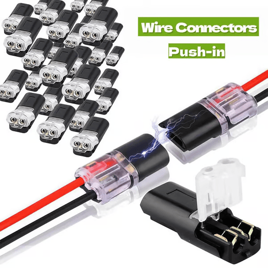 🔥Last Day Promotion 49% OFF - Double-Wire Plug-in Connector Led Light Strip Connectors 2 Pin