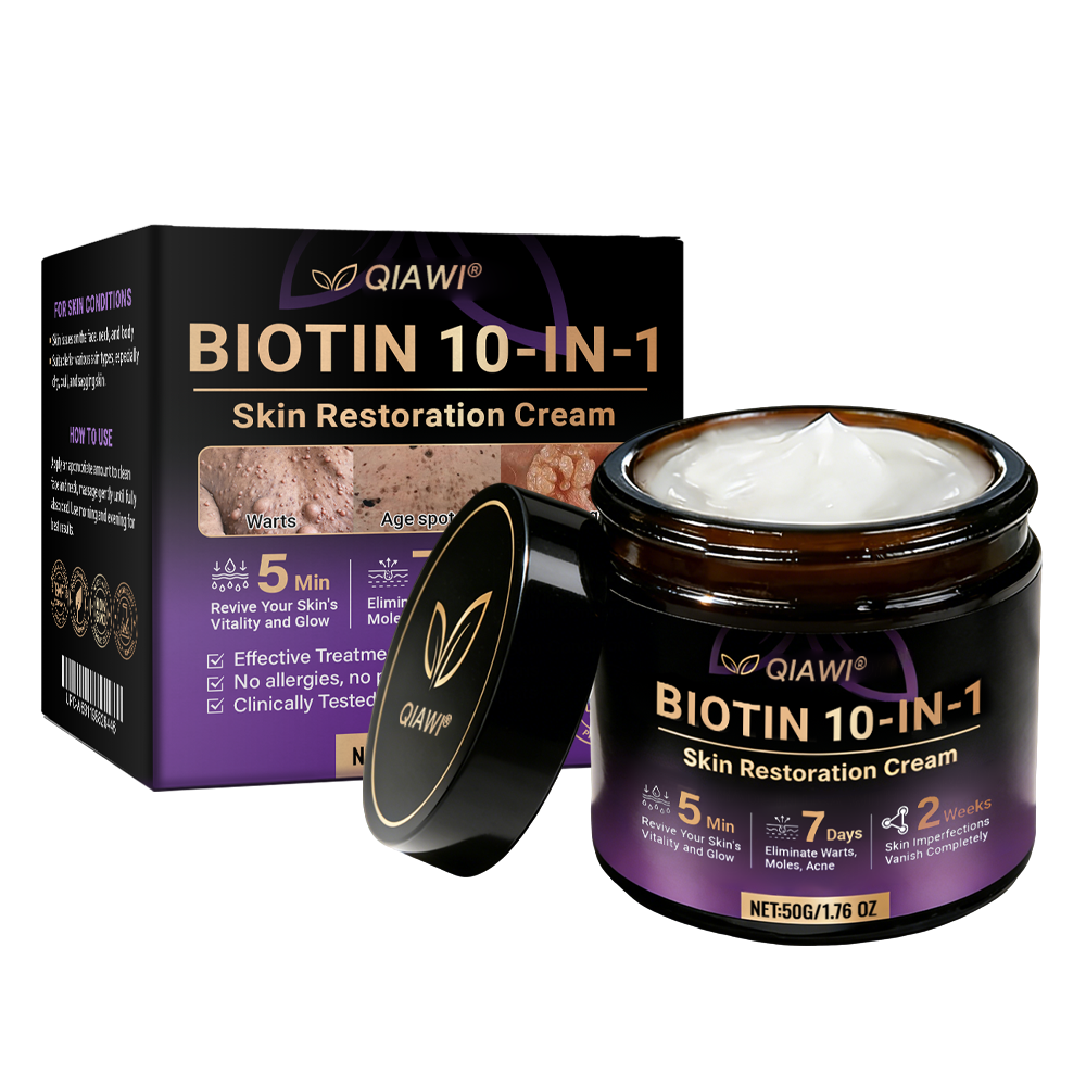 ✨Made and Shipped from USA ✨QIAWI® Biotin 10-in-1 Skin Restoration Cream 🍀