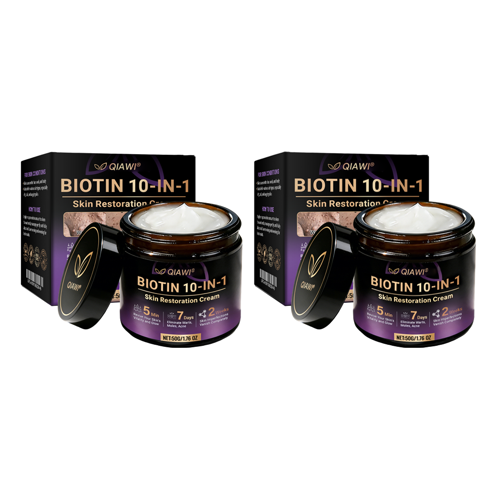 ✨Made and Shipped from USA ✨QIAWI® Biotin 10-in-1 Skin Restoration Cream 🍀