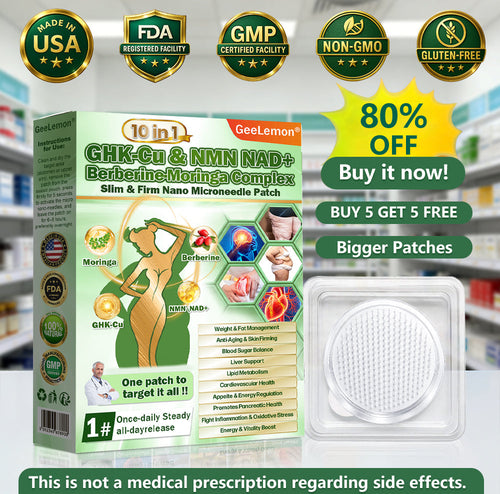 𝑮𝒆𝒆𝑳𝒆𝒎𝒐𝒏® 𝑮𝑯𝑲-𝑪𝒖 & 𝑵𝑴𝑵 𝑵𝑨𝑫+ 𝑩𝒆𝒓𝒃𝒆𝒓𝒊𝒏𝒆-𝑴𝒐𝒓𝒊𝒏𝒈𝒂 𝑪𝒐𝒎𝒑𝒍𝒆𝒙 𝑺𝒍𝒊𝒎 & 𝑭𝒊𝒓𝒎 𝑵𝒂𝒏𝒐 𝑴𝒊𝒄𝒓𝒐𝒏𝒆𝒆𝒅𝒍𝒆 𝑷𝒂𝒕𝒄𝒉 (𝐉𝐮𝐬𝐭 𝐨𝐧𝐜𝐞 𝐚 𝐝𝐚𝐲, 𝐯𝐢𝐬𝐢𝐛𝐥𝐞 𝐜𝐡𝐚𝐧𝐠𝐞𝐬 𝐢𝐧 𝟕 𝐝𝐚𝐲𝐬)𝐅𝐨𝐫 𝑺𝒖𝒑𝒑𝒐𝒓𝒕𝒔 𝑴𝒆𝒕𝒂𝒃𝒐𝒍𝒊𝒔𝒎, 𝑾𝒆𝒊𝒈𝒉𝒕 𝑴𝒂𝒏𝒂𝒈𝒆𝒎𝒆𝒏𝒕, 𝑯𝒆𝒂𝒓𝒕 𝑯𝒆𝒂𝒍𝒕𝒉,𝐨𝐛𝐞𝐬𝐢𝐭𝐲, 𝗟𝗼𝗼𝘀𝗲 𝘀𝗸𝗶𝗻,𝐝𝐢𝐚𝐛𝐞𝐭𝐞𝐬, 𝐬𝐥𝐞𝐞𝐩 𝐚𝐩𝐧𝐞𝐚, 𝐣𝐨𝐢𝐧𝐭 𝐢𝐬𝐬𝐮𝐞𝐬, 𝐚𝐧𝐝 𝐦𝐨𝐫𝐞