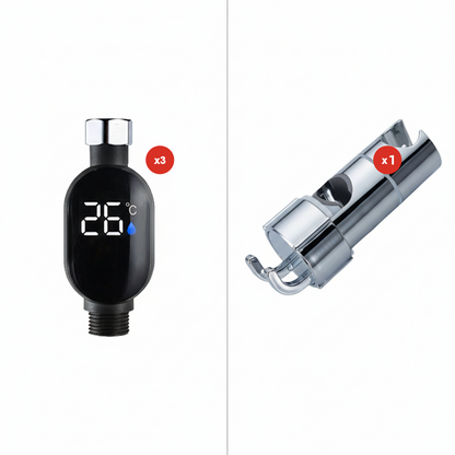 🌡️Shower Thermometer-Instant Digital Display, Waterproof & Easy Install for Safe Bathing 👶📦