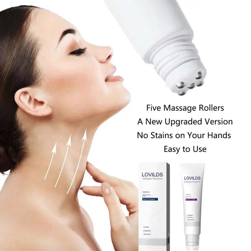 🔥Limited-time 50% sale + free shipping🔥Sculpting Collagen Neck Cream with 5 Massage Rollers