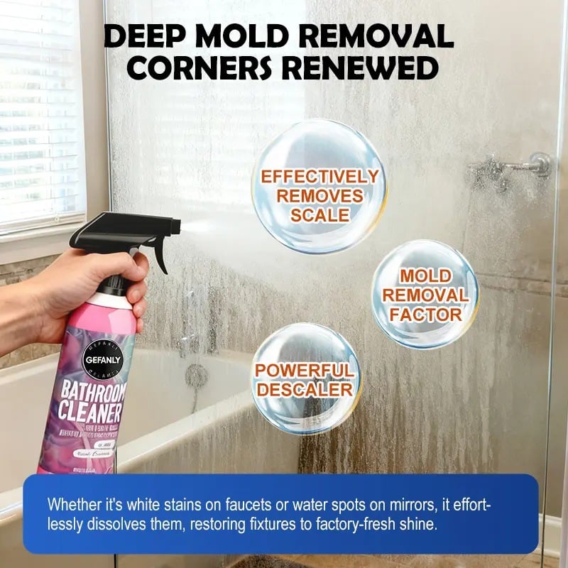 ✨ Bathroom Cleaner: Sparkle in Seconds, No Harsh Fumes