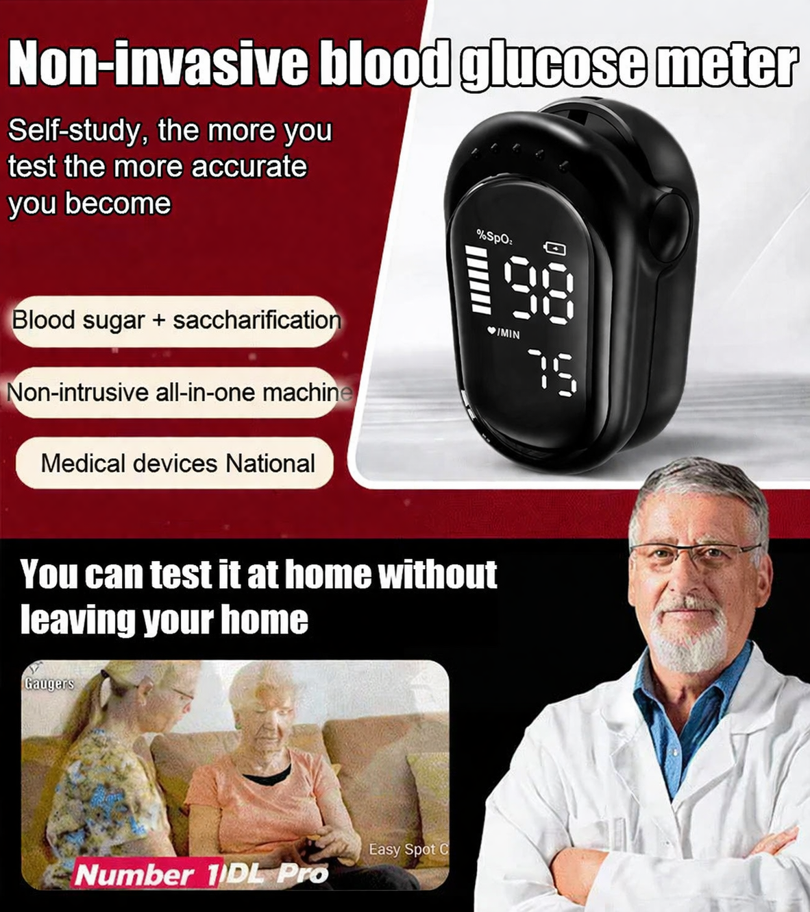 Owiwell™ Non-Invasive Blood Glucose Monitor | High-Precision 99.9% Accuracy | TGA Certified