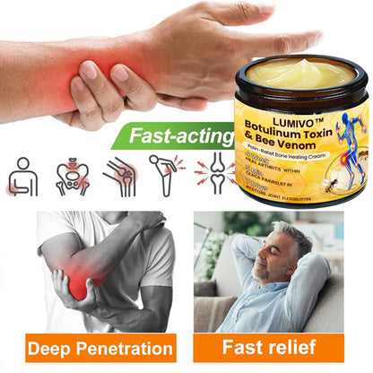 ⏰FLASH SALE: 59% OFF🔥LUMIVO™ Botulinum Toxin & Bee Venom Pain-Relief Bone Healing Cream