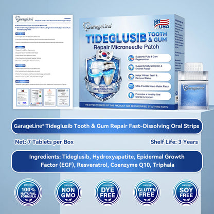 GаrаgеLіnе® 🦷 Tideglusib Oral Strips 💡 Fast-Dissolving Tooth & Gum Care for Stronger, Healthier Smiles 😁