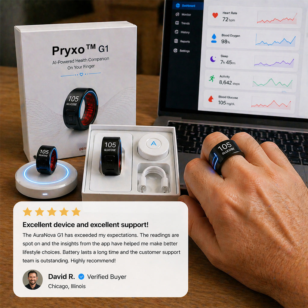 🎉 75% OFF Limited Release🔥Pryxo™ G1 Non-Invasive Smart Ring