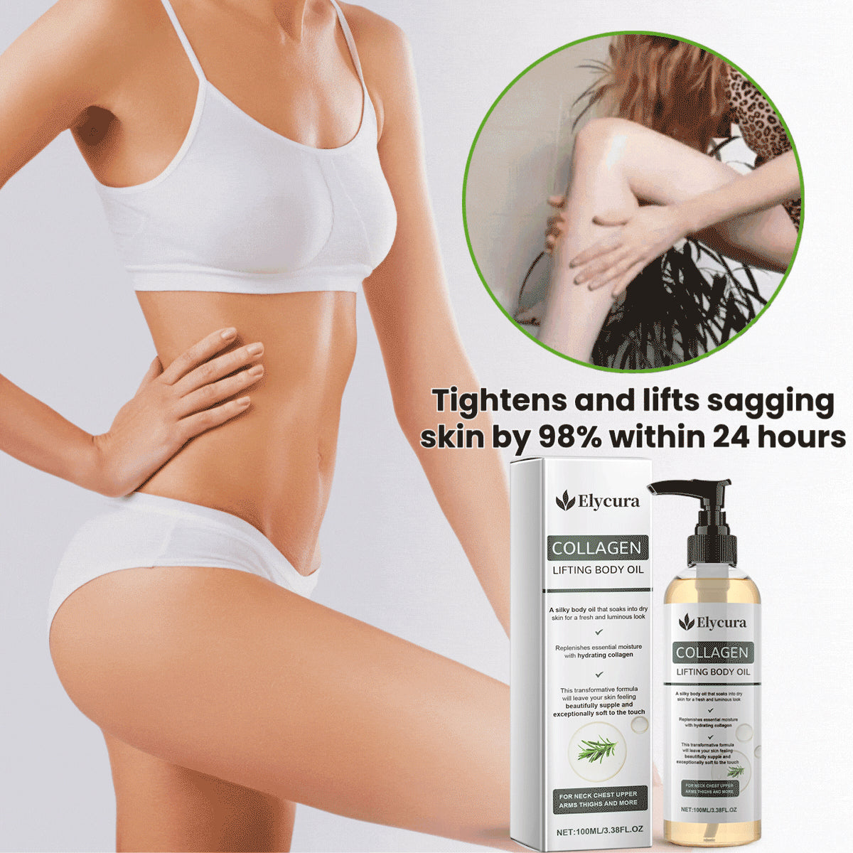 Collagen Oil | Tightens and lifts sagging skin by 98% within 24 hours