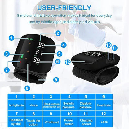 🚨Final Hours – Selling Out FAST! 🏆 Smart Wrist Blood Pressure Monitor 📊 Medical-Grade Accuracy 99.9% 👨‍⚕️ Recommended by Health Professionals